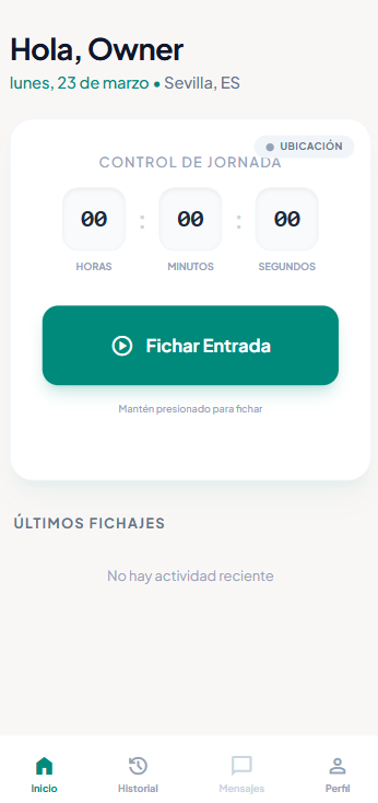 App Móvil de Fichaje